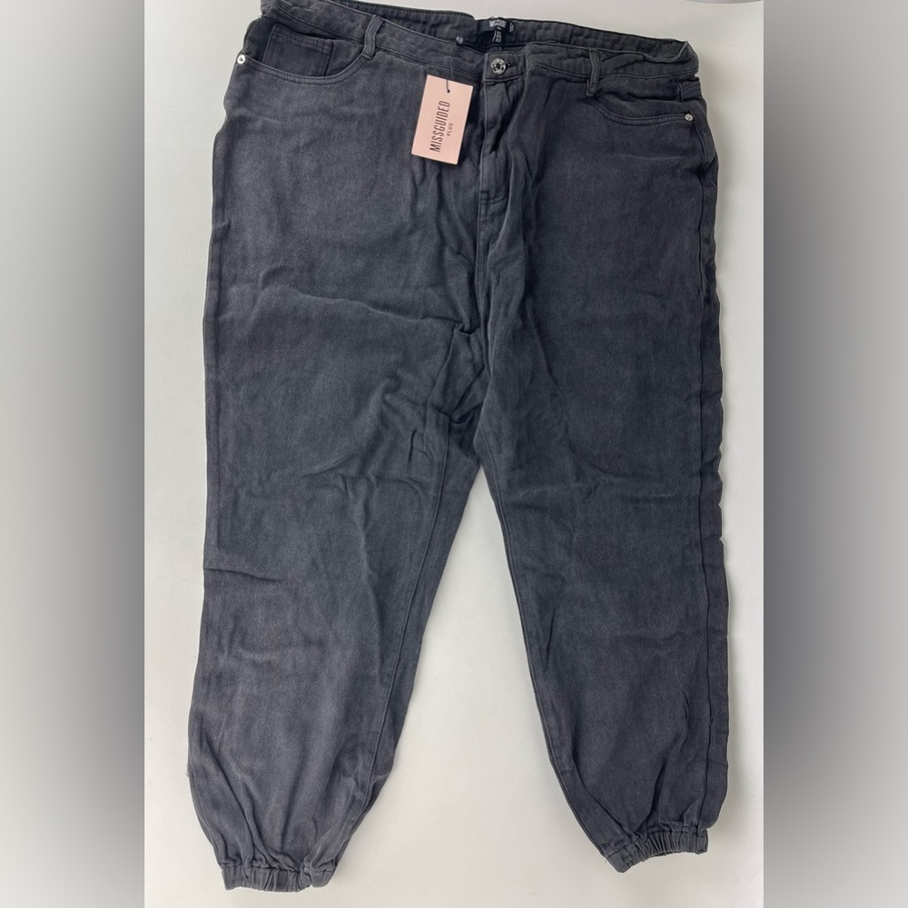 Missguided Charcoal Boyfriend Jeans